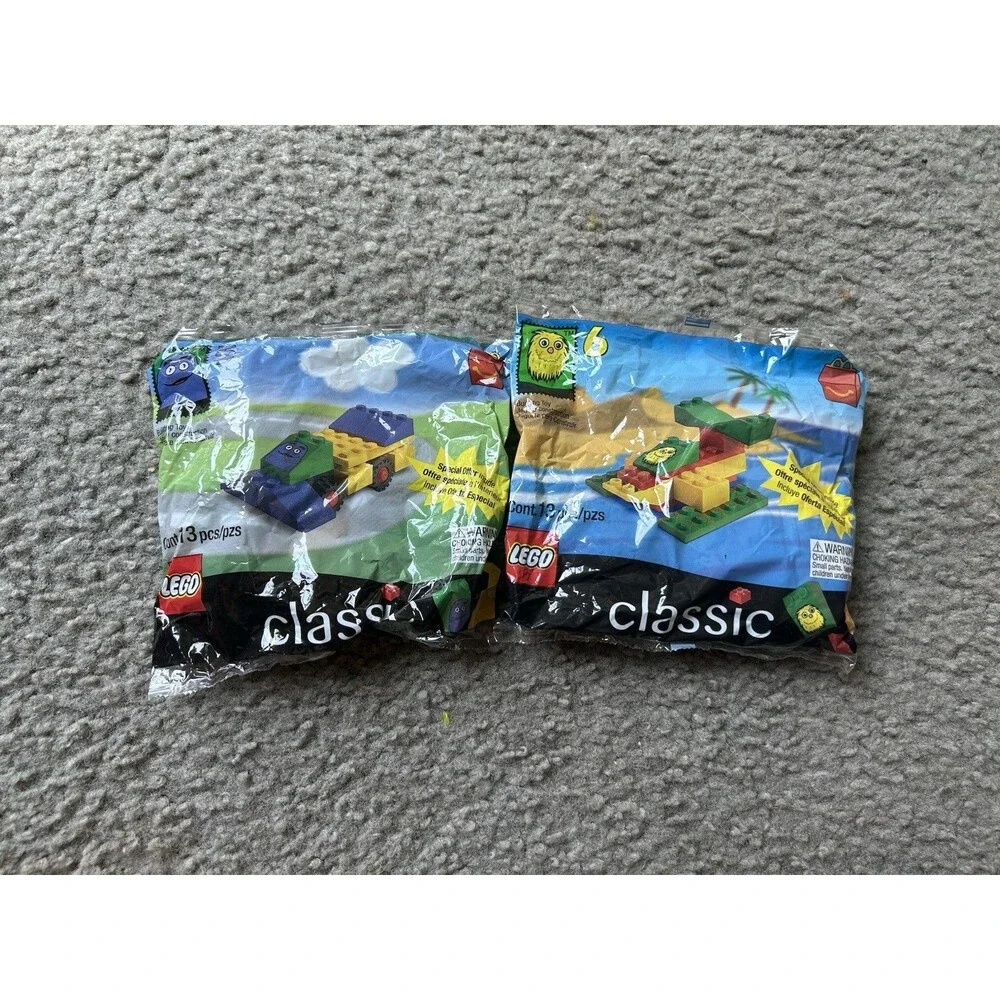 NEW Sealed McDonalds LEGO CLASSIC #5 Grimace & #6 Fry Guy